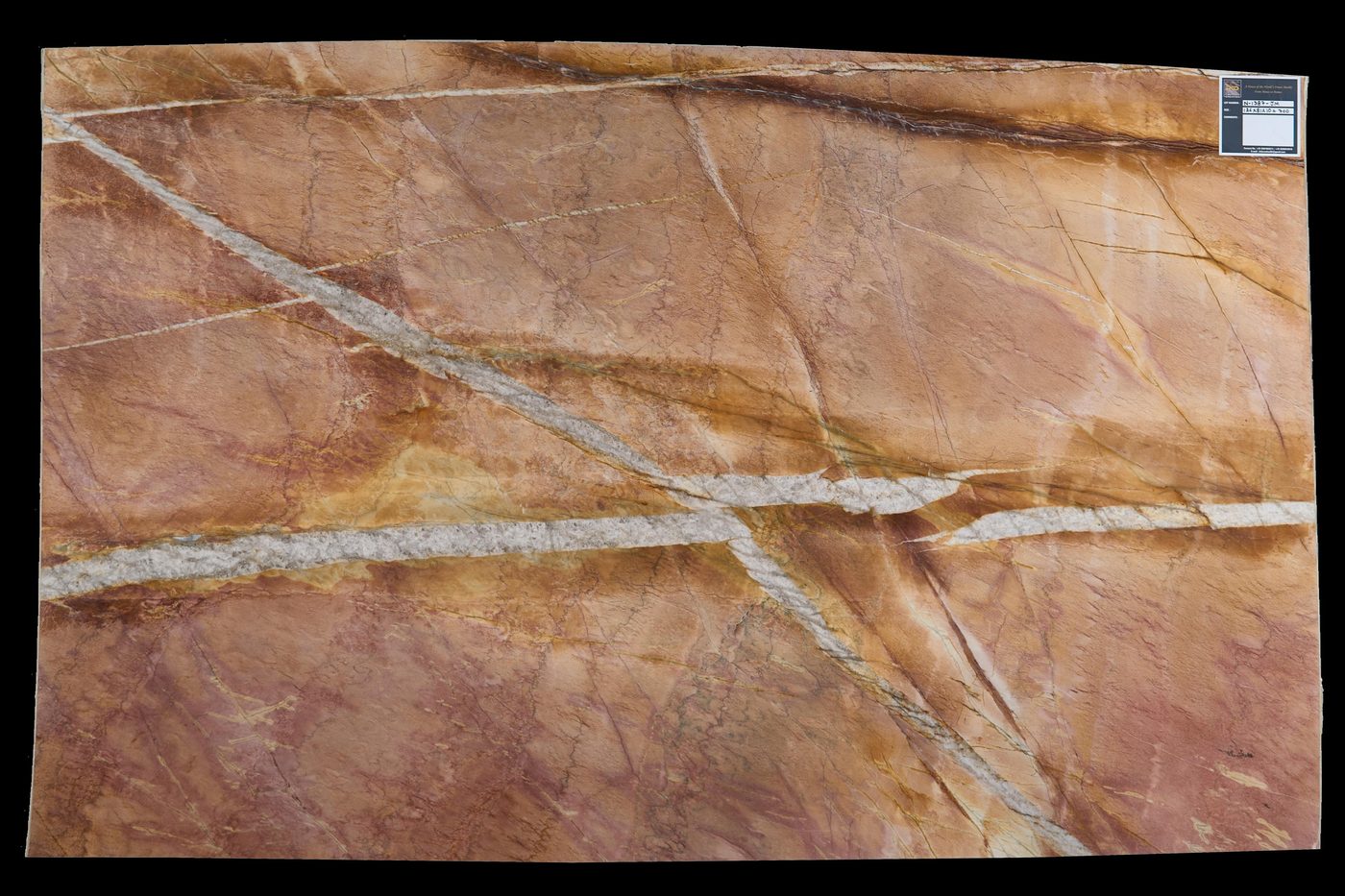Marble slab, grey and brown veining